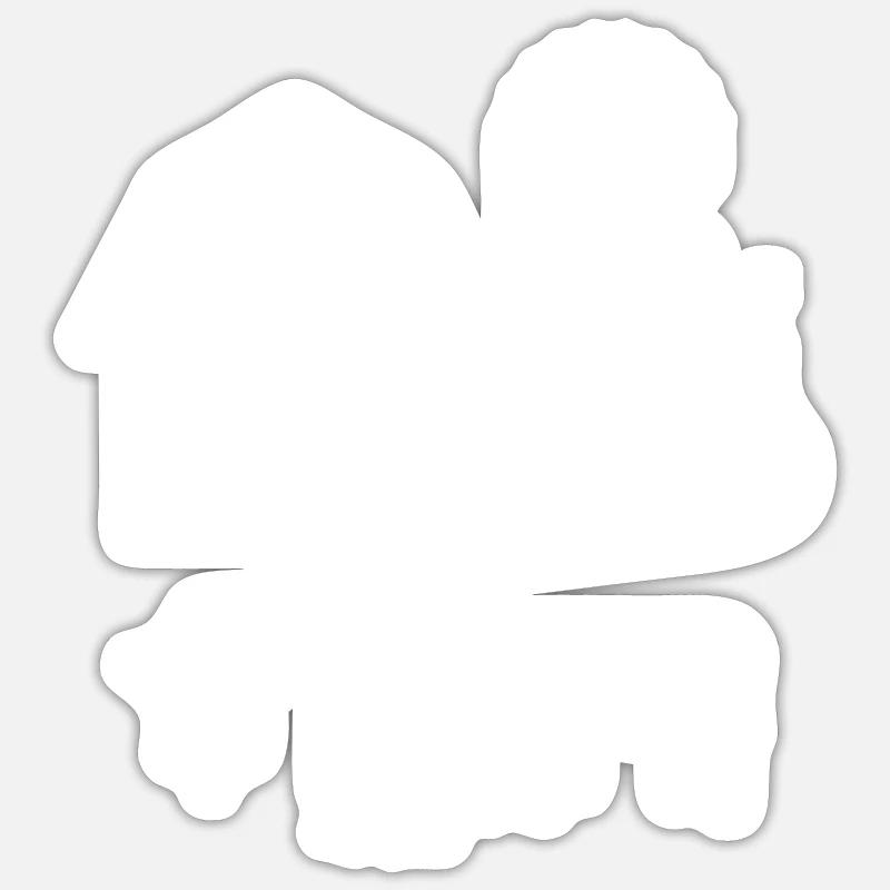 Landwirtschaft - Sticker Größe S (10 x 10 cm) - Mattweiß