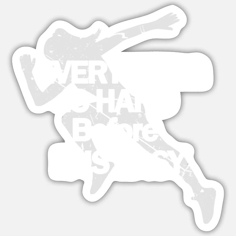 Runner - Sticker Größe S (10 x 10 cm) - Mattweiß
