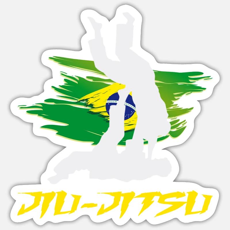 Jiu-jitsu Sticker Größe S (10 x 10 cm)