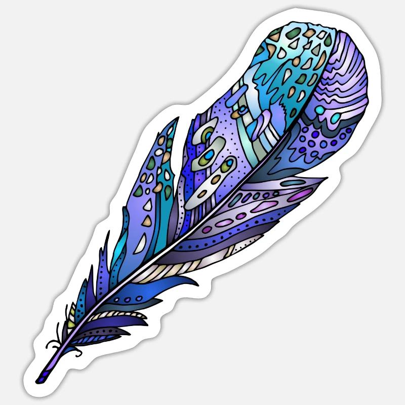 Feather Sticker size S (10 x 10 cm)