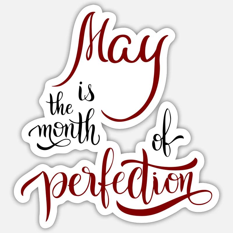 May, Month, Spring Sticker size S (10 x 10 cm)