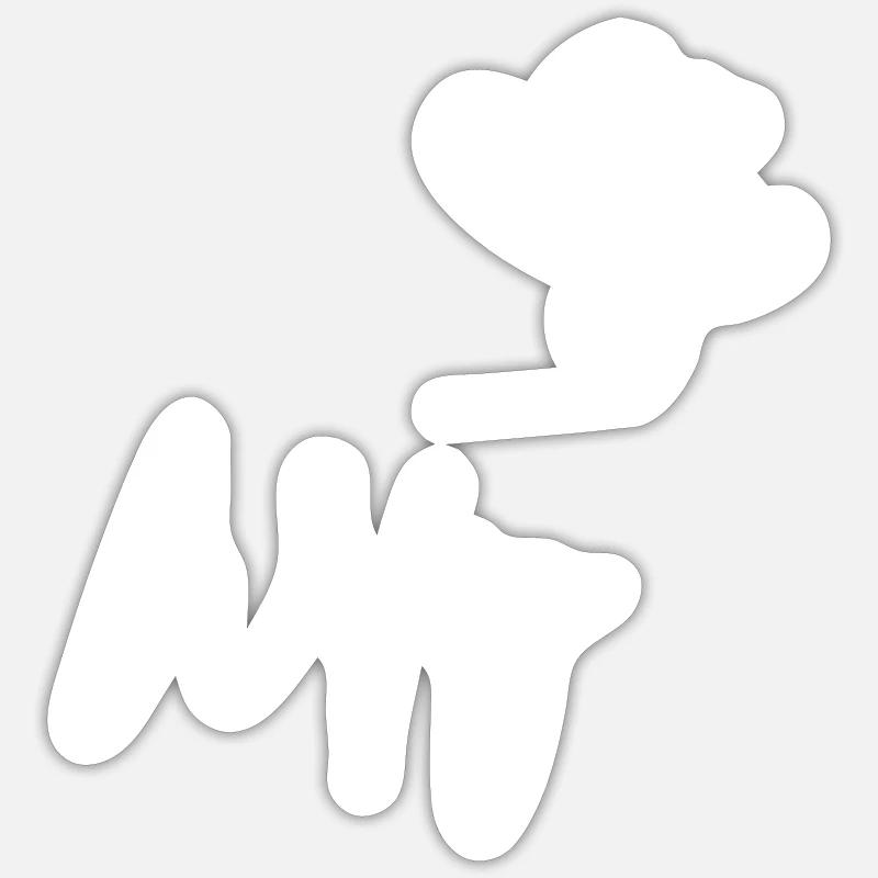 Épouse - Sticker taille S (10 x 10 cm) - blanc mat