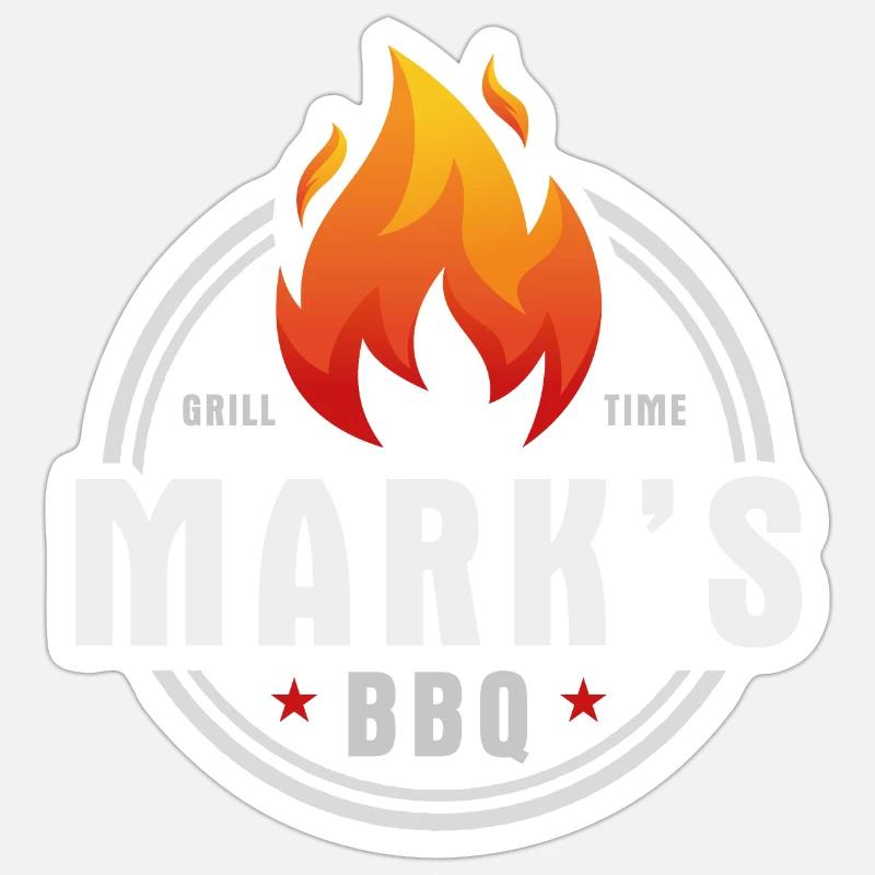 Marques BBQ Sticker taille S (10 x 10 cm)
