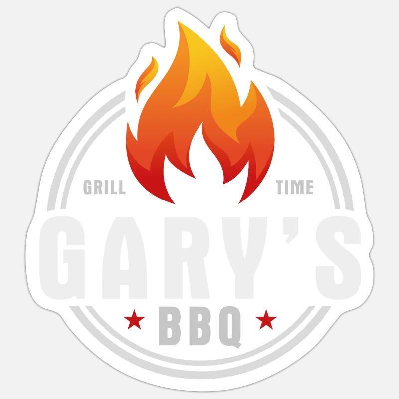Garys BBQ Sticker size S (10 x 10 cm)