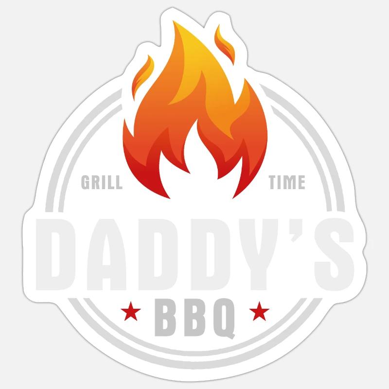 Daddys BBQ Sticker size S (10 x 10 cm)
