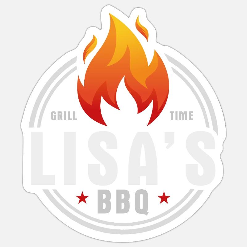 Lisas BBQ Sticker taille S (10 x 10 cm)