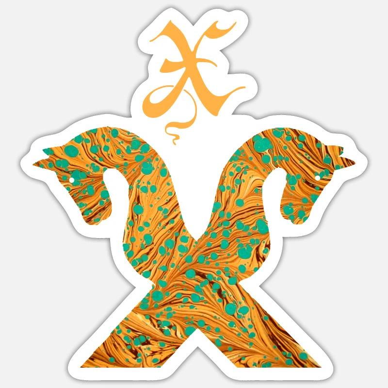 Pignon pour chevaux E 95 x Sticker taille S (10 x 10 cm)