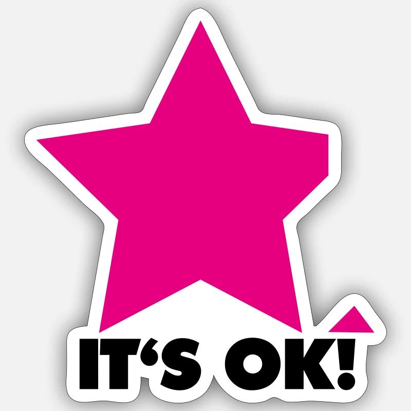Its OK Sticker Größe S (10 x 10 cm)