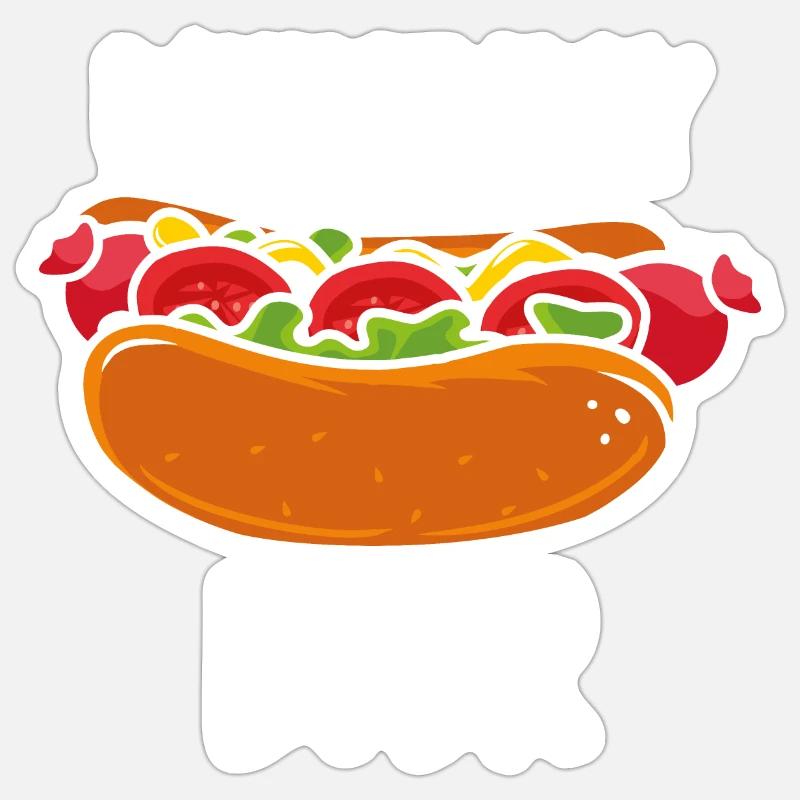 Wurst day ever Sticker size S (10 x 10 cm)