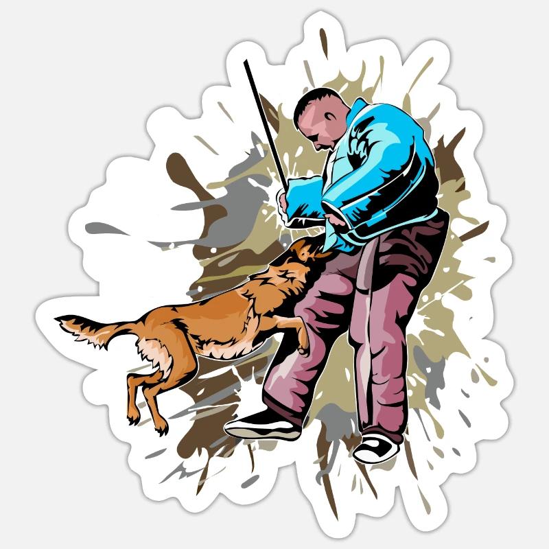 Malinois ring Sticker size S (10 x 10 cm)