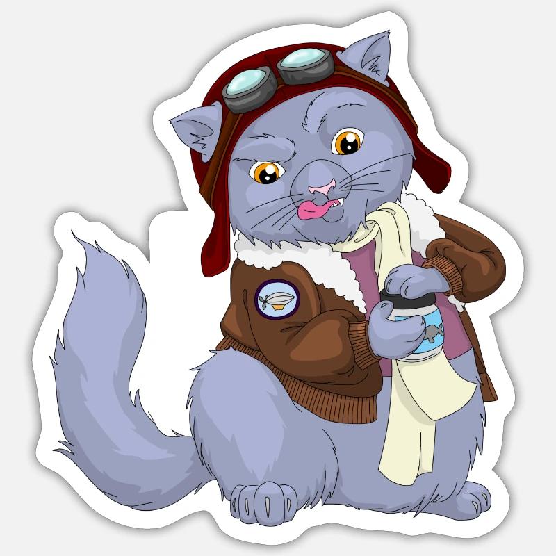 Herr Pilot Sticker Größe S (10 x 10 cm)