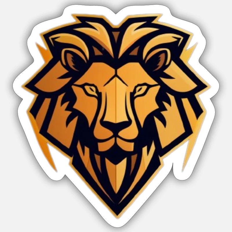 Lion - Sticker size S (10 x 10 cm) - white matte