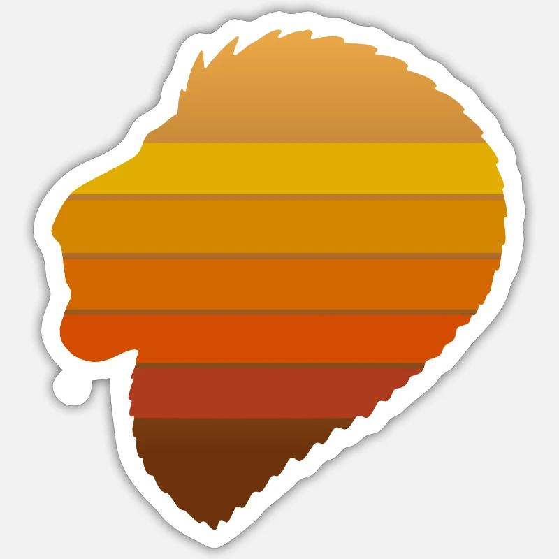Background profile N°3 - Sticker size S (10 x 10 cm) - white matte
