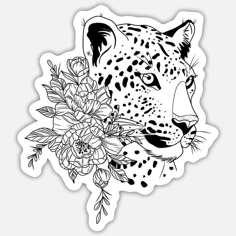 Gepard Sticker Größe S (10 x 10 cm)