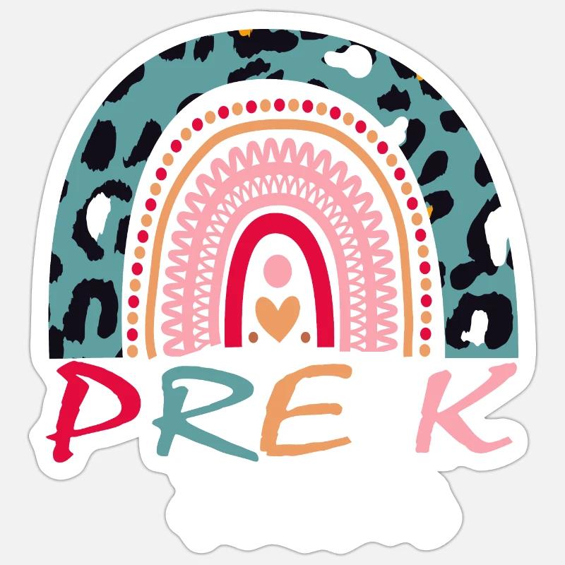 Cadeau Boho Pre-K Squad Sticker taille S (10 x 10 cm)