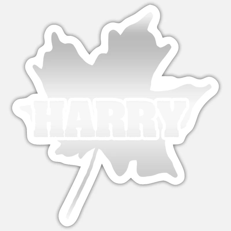 Automne Harry - Sticker taille S (10 x 10 cm) - blanc mat
