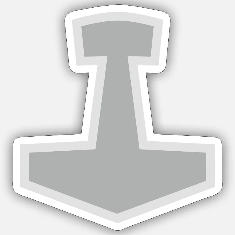 Mjölnir Sticker taille S (10 x 10 cm)