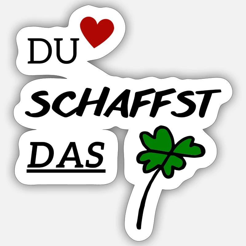 Du schaffst das Sticker Größe S (10 x 10 cm)