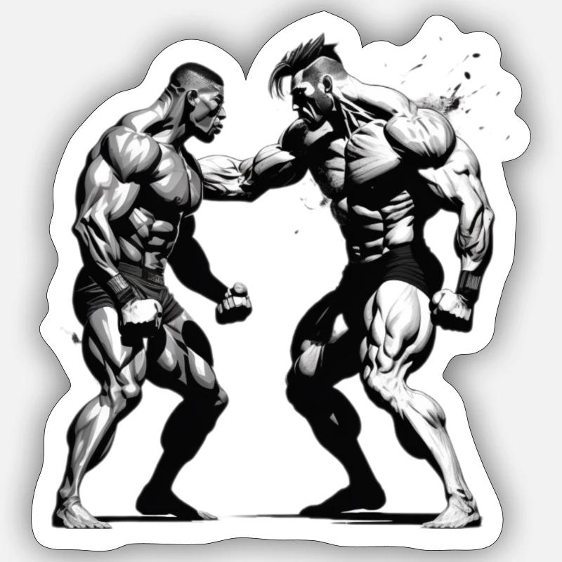 Fighter Sticker size S (10 x 10 cm)