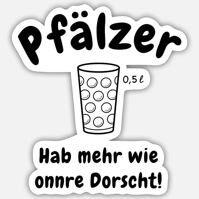 Pfälzer Durst Sticker Größe S (10 x 10 cm)