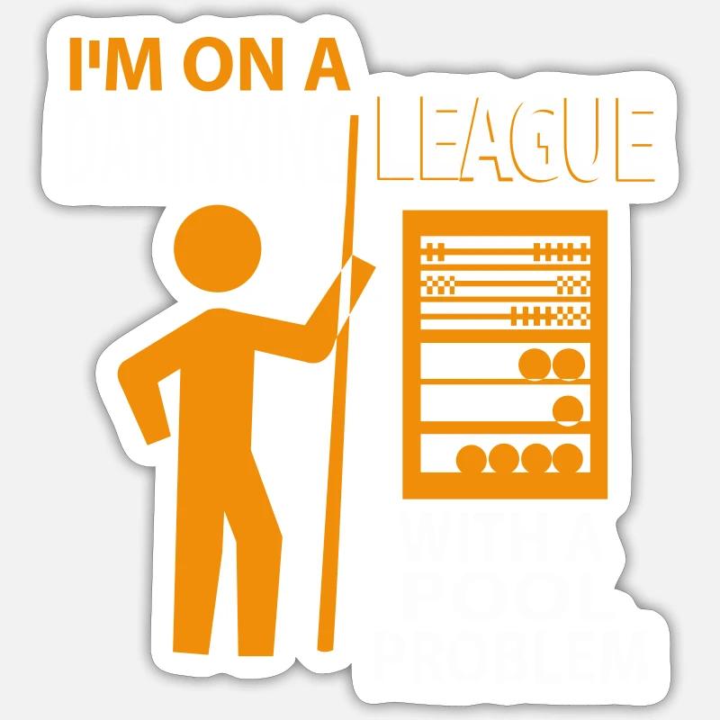 POOL billard Sticker Größe S (10 x 10 cm)