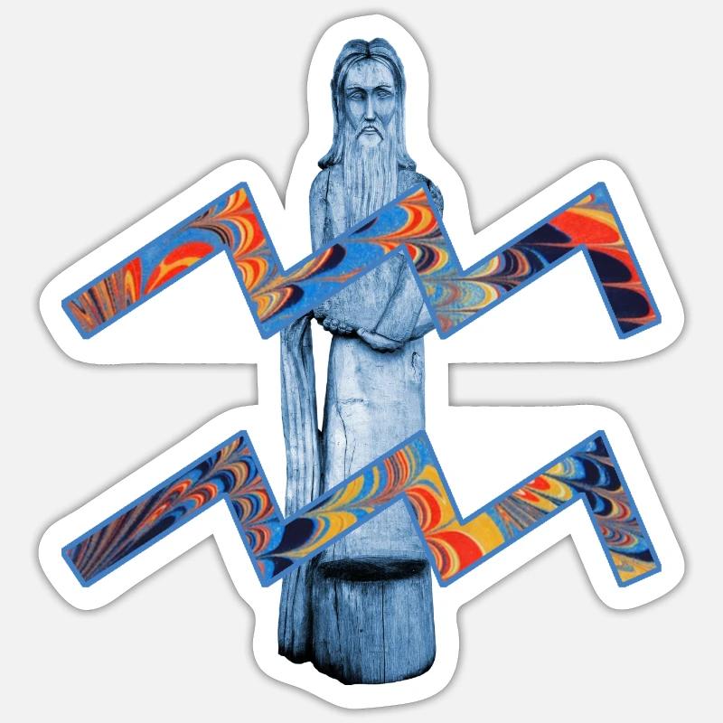 Aquarius E 58 - Sticker size S (10 x 10 cm) - white matte