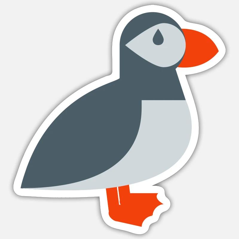 Puffin bird - Sticker size S (10 x 10 cm) - white matte