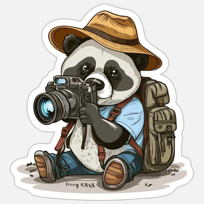 Discovering the World - Sticker size S (10 x 10 cm) - white matte