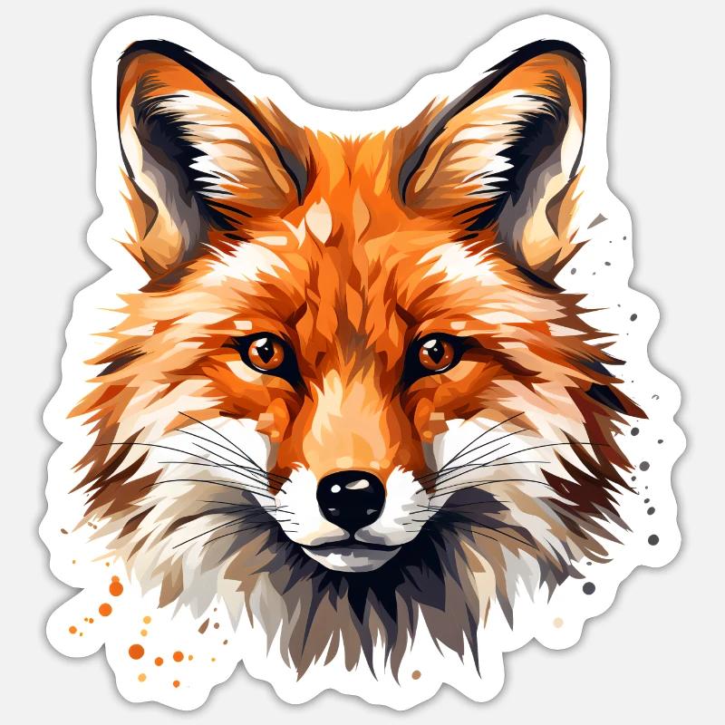 Fox Enigmatic Charisma Sticker size S (10 x 10 cm)