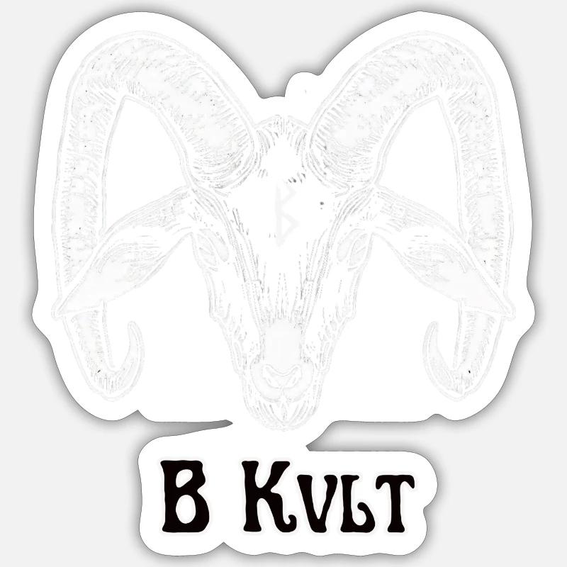 Zeichen des Kvlt - Sticker Größe S (10 x 10 cm) - Mattweiß