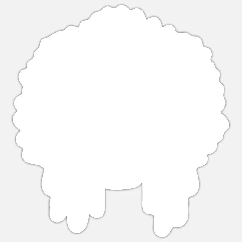 Chef - Sticker taille S (10 x 10 cm) - blanc mat