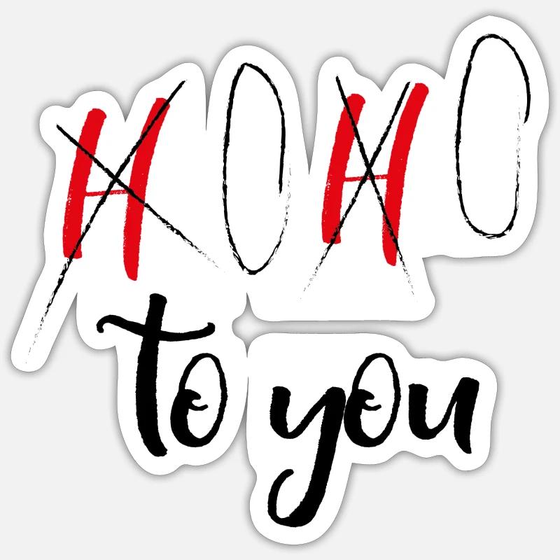 HoHo zu dir Sticker Größe S (10 x 10 cm)