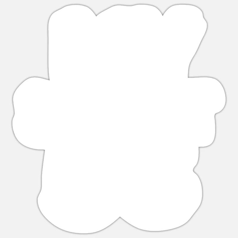 53 - Sticker taille S (10 x 10 cm) - blanc mat