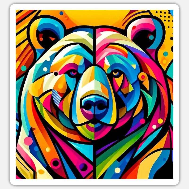 Bear Sticker size S (10 x 10 cm)