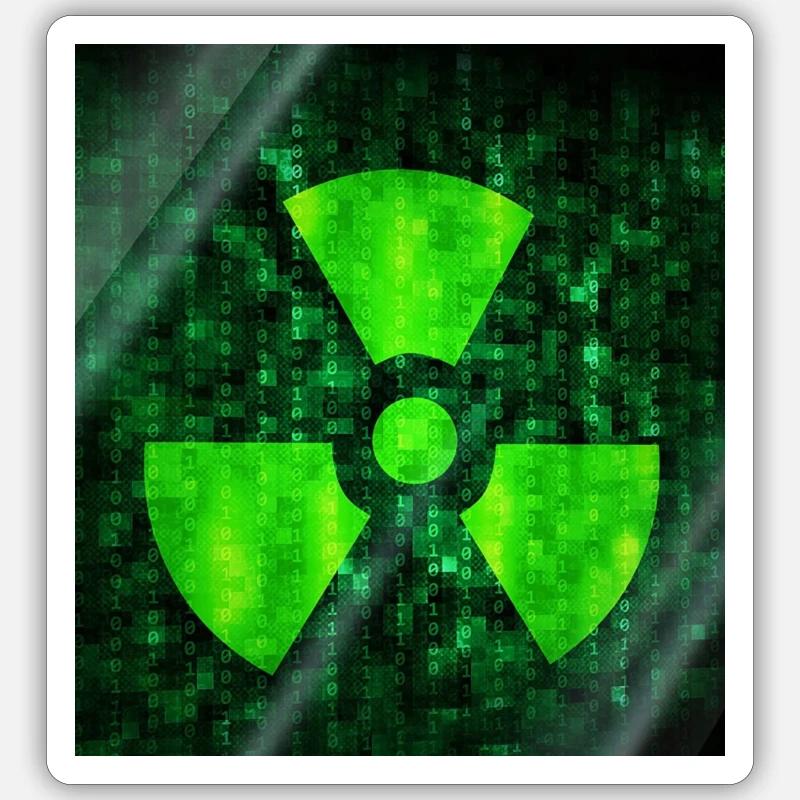 Cybersecurity Warning Icon Sticker Größe S (10 x 10 cm)