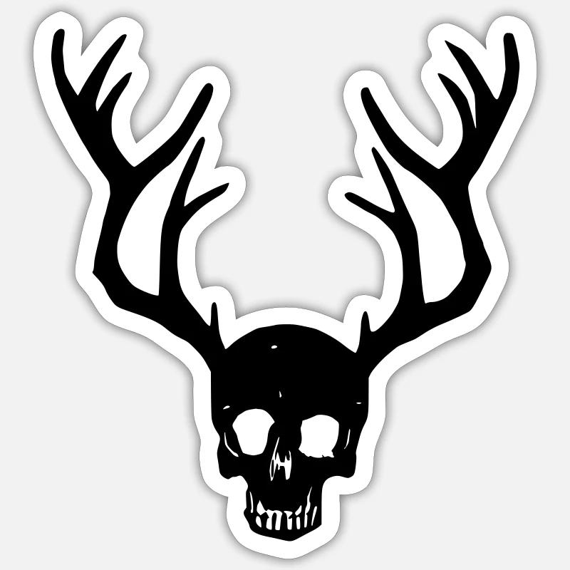 Saké en bois - Sticker taille S (10 x 10 cm) - blanc mat