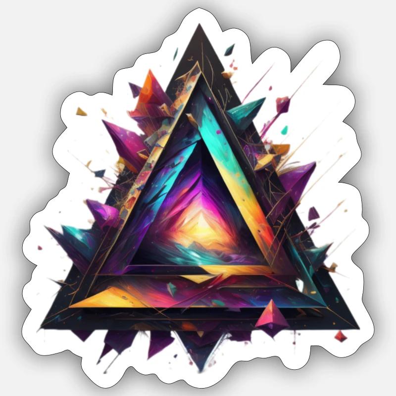 Triangle Abstract Sticker size S (10 x 10 cm)