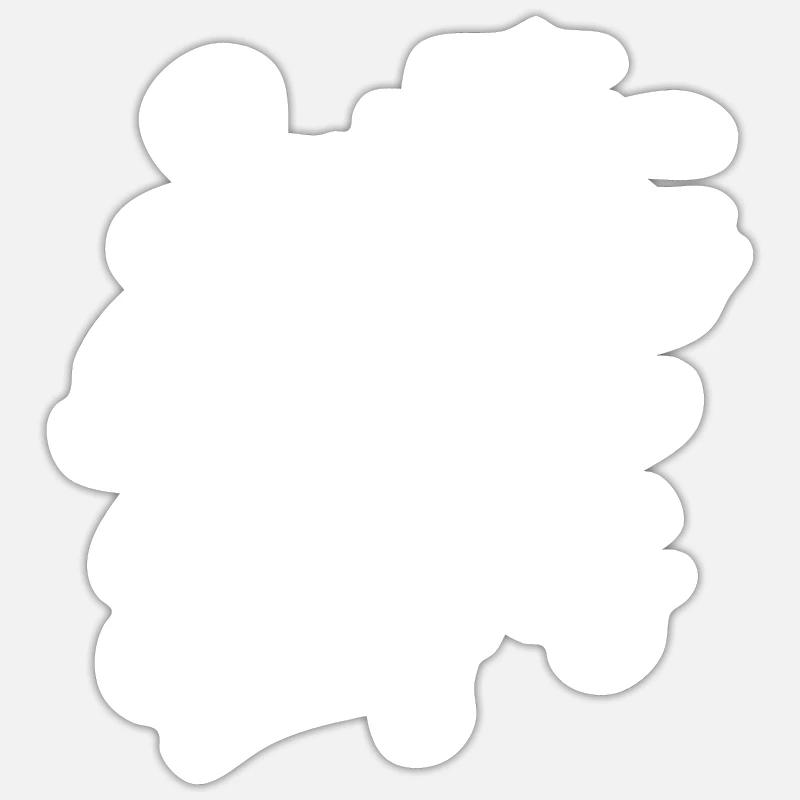 Saint gervais les bains - Sticker taille S (10 x 10 cm) - blanc mat