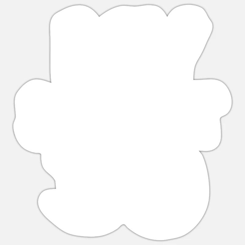 30 - Sticker taille S (10 x 10 cm) - blanc mat