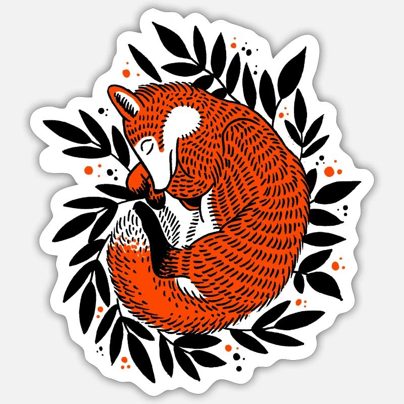 Fox Sticker size S (10 x 10 cm)