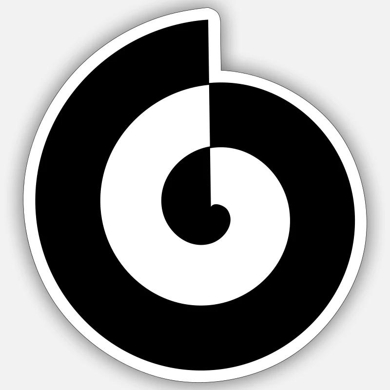 Spiral Sticker size S (10 x 10 cm)