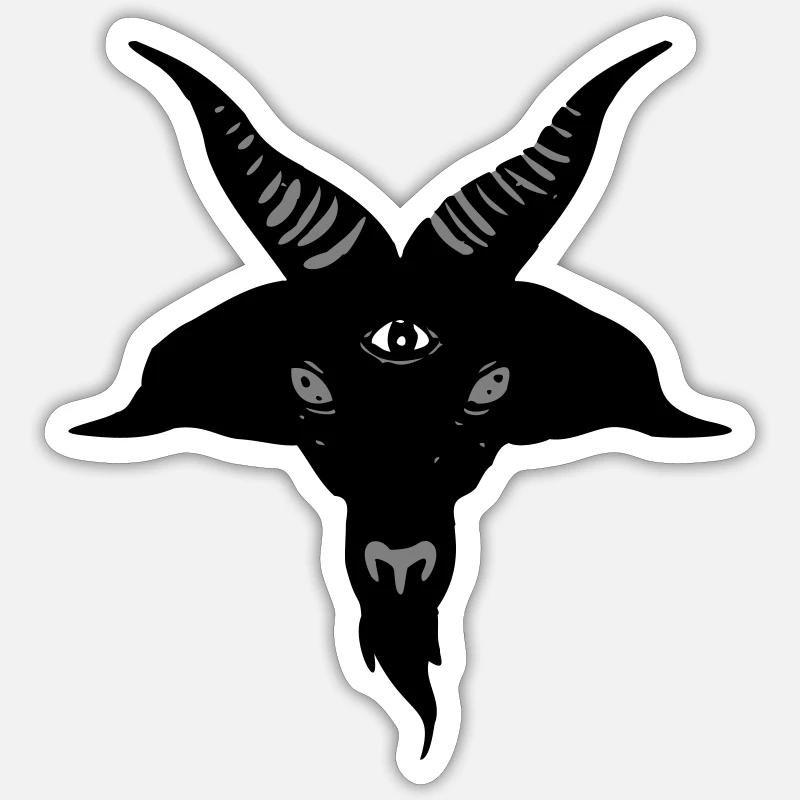 Baphomet Sticker taille S (10 x 10 cm)