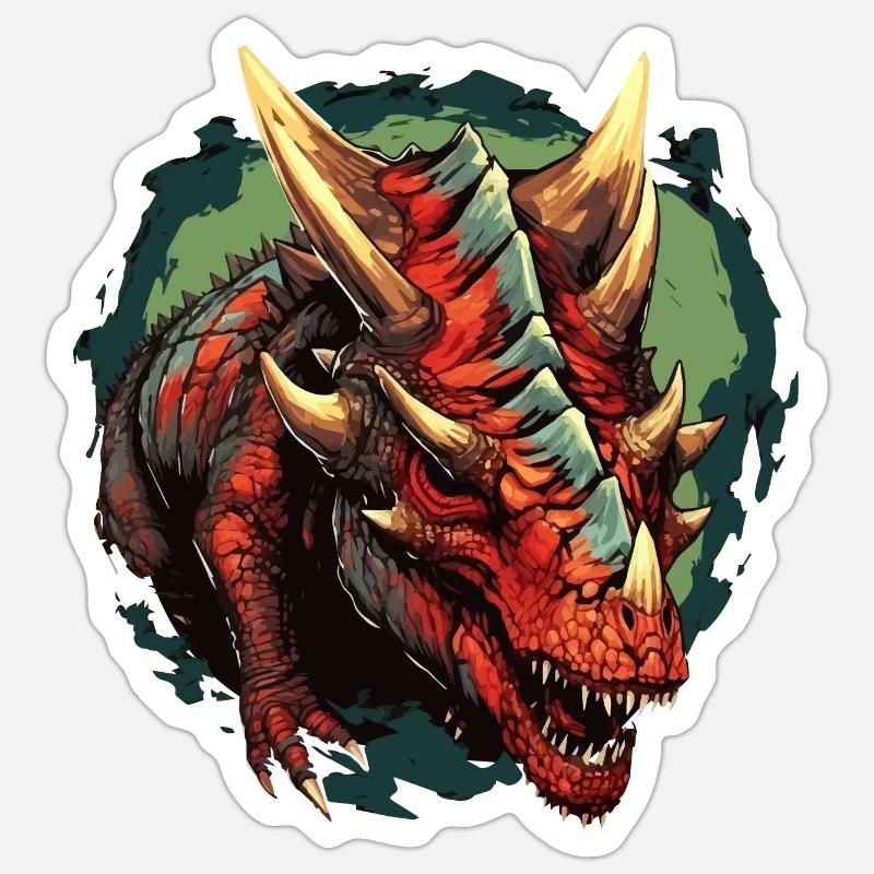 Triceratops - Trice V2 Sticker Größe S (10 x 10 cm)