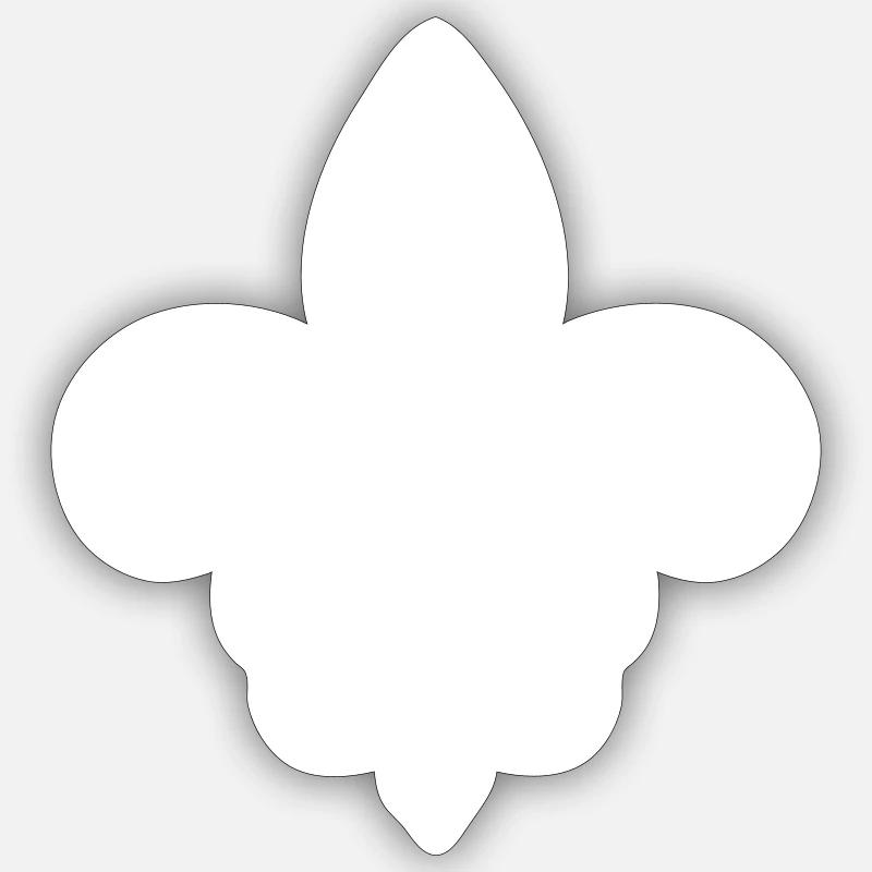 Fleur de Lis Erbe Sticker Größe S (10 x 10 cm)