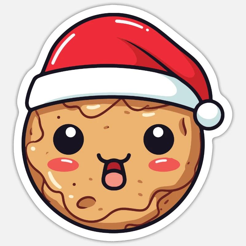 Biscuit Christmas Comic - Sticker size S (10 x 10 cm) - white matte