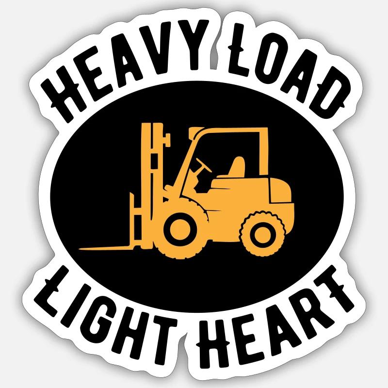 Gabelstapler Angebot Heavy Sticker Größe S (10 x 10 cm)