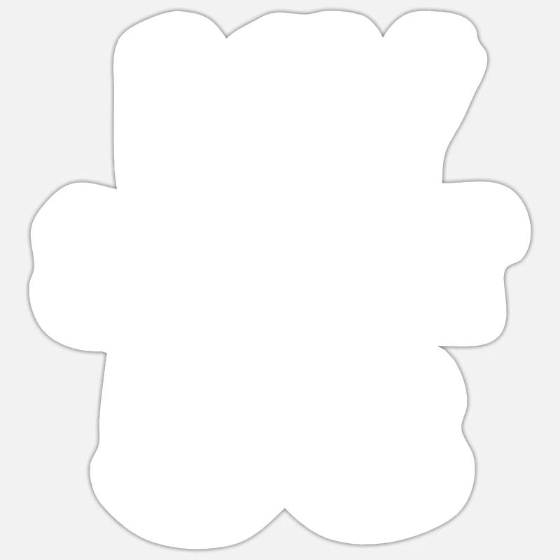 58 - Sticker taille S (10 x 10 cm) - blanc mat