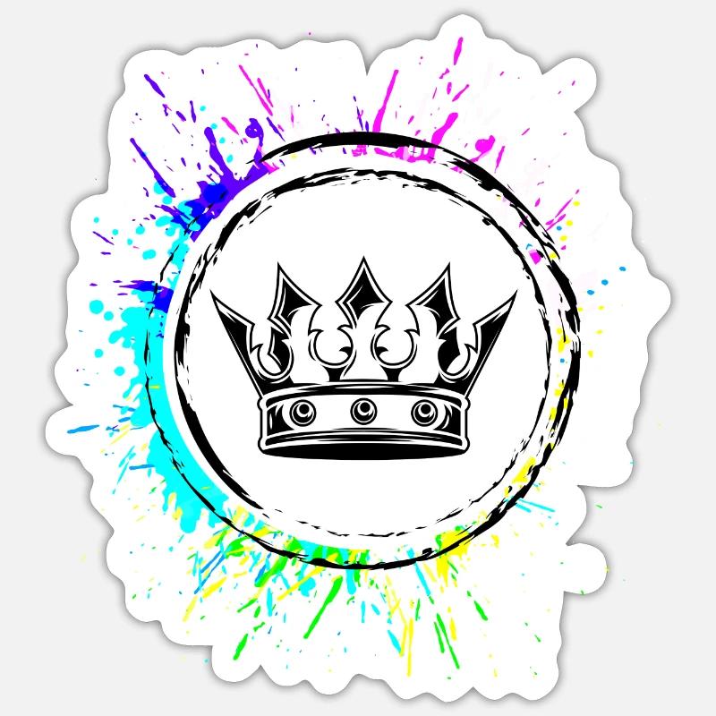Crown Royal - Sticker size S (10 x 10 cm) - white matte