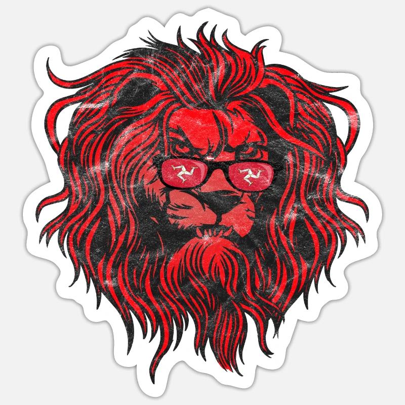 Île de Man Sticker taille S (10 x 10 cm)