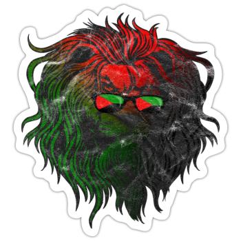 Martinique - Sticker taille S (10 x 10 cm) - blanc mat - Devant